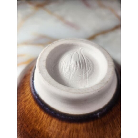 Bill Campbell Handcrafted Signed Ceramic Bowl Studio Art Brown Glazed Bowl - Picture 7 of 16